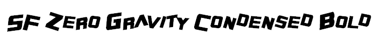 SF Zero Gravity Condensed Bold Italic