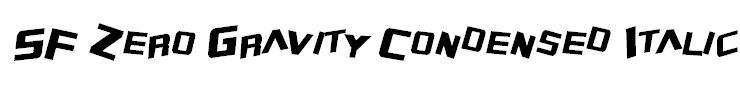SF Zero Gravity Condensed Italic