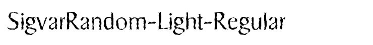 SigvarRandom-Light-Regular