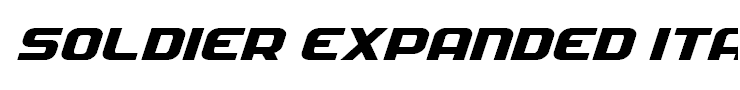 Soldier Expanded Italic