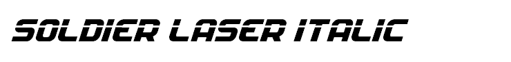 Soldier Laser Italic