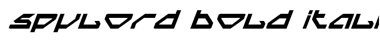 Spylord Bold Italic