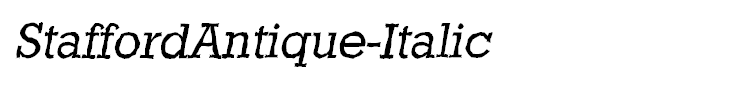 StaffordAntique-Italic