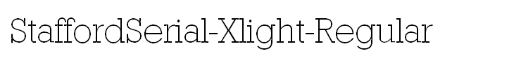 StaffordSerial-Xlight-Regular