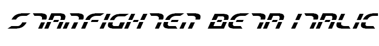 Starfighter Beta Italic