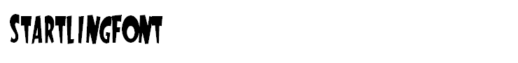 StartlingFont