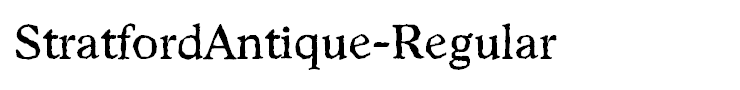 StratfordAntique-Regular