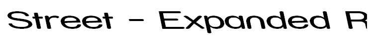 Street - Expanded Reverse Italic