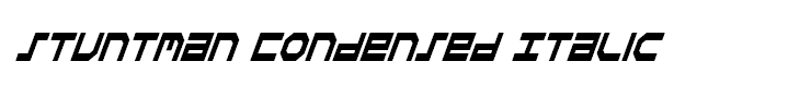 Stuntman Condensed Italic