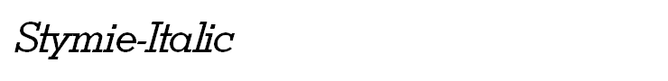 Stymie-Italic