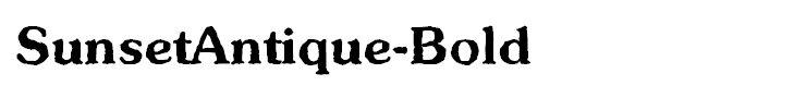 SunsetAntique-Bold