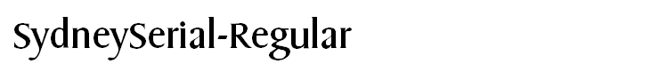 SydneySerial-Regular
