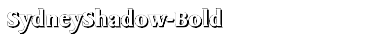 SydneyShadow-Bold