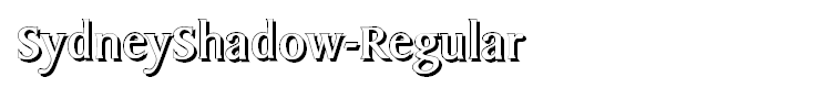 SydneyShadow-Regular