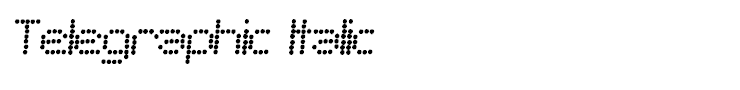 Telegraphic Italic