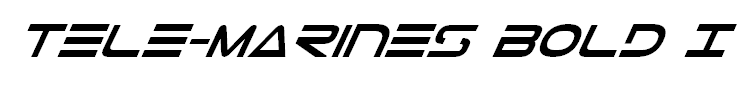 Tele-Marines Bold Italic
