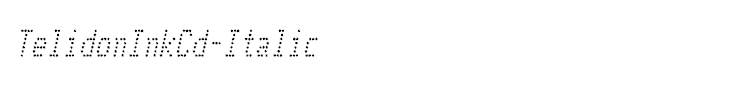 TelidonInkCd-Italic