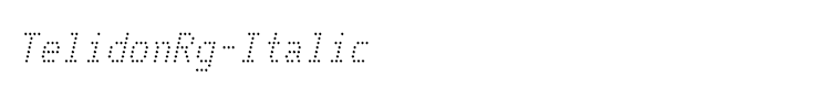 TelidonRg-Italic