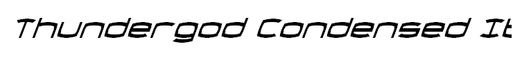 Thundergod Condensed Italic