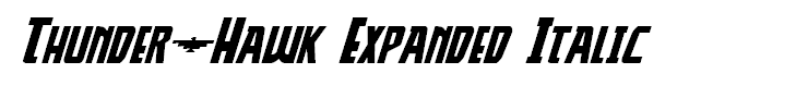 Thunder-Hawk Expanded Italic