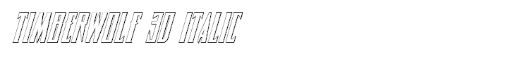 Timberwolf 3D Italic