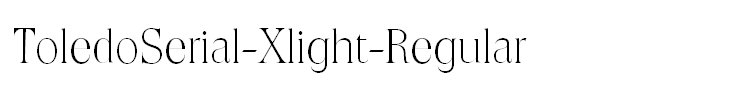 ToledoSerial-Xlight-Regular