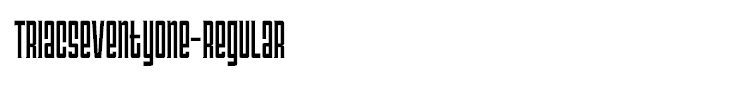TriacSeventyOne-Regular
