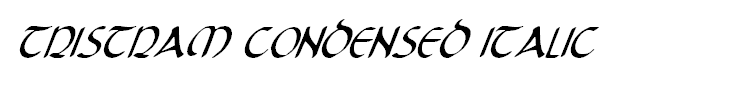 Tristram Condensed Italic