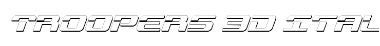 Troopers 3D Italic