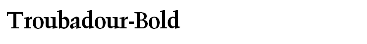 Troubadour-Bold