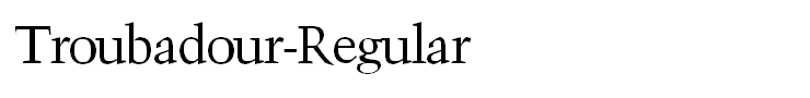 Troubadour-Regular