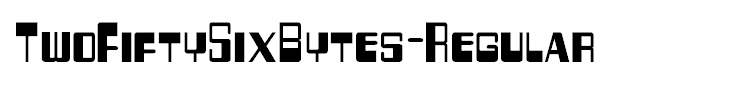 TwoFiftySixBytes-Regular