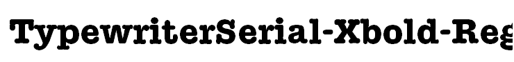 TypewriterSerial-Xbold-Regular