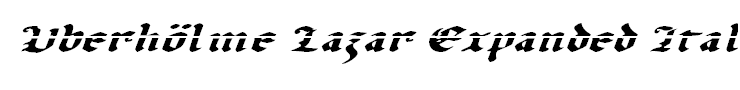 Uberhölme Lazar Expanded Italic