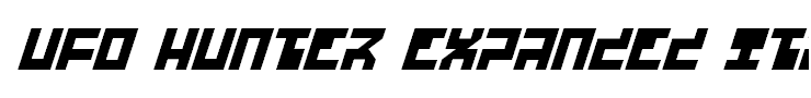 UFO Hunter Expanded Italic