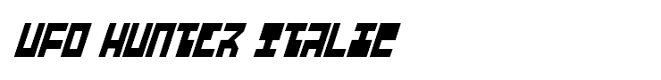 UFO Hunter Italic