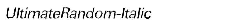 UltimateRandom-Italic