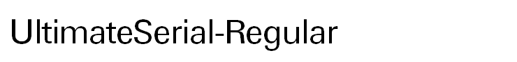 UltimateSerial-Regular