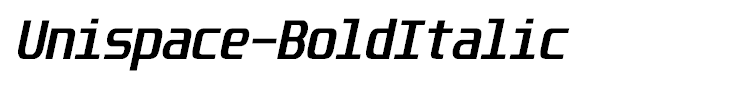 Unispace-BoldItalic