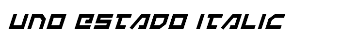 Uno Estado Italic