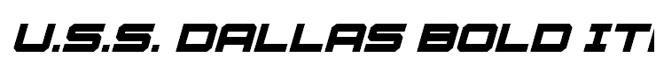U.S.S. Dallas Bold Italic