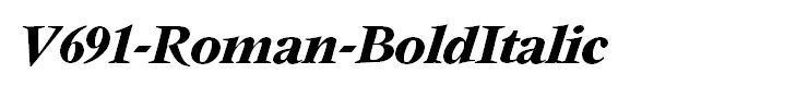 V691-Roman-BoldItalic