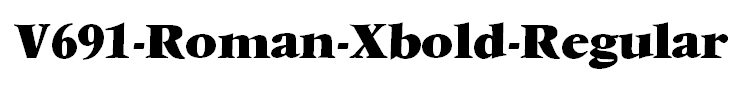 V691-Roman-Xbold-Regular