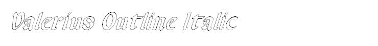 Valerius Outline Italic