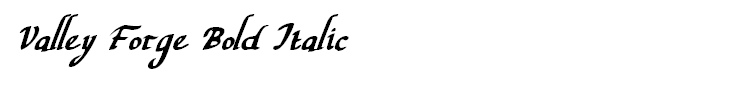 Valley Forge Bold Italic