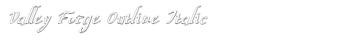 Valley Forge Outline Italic