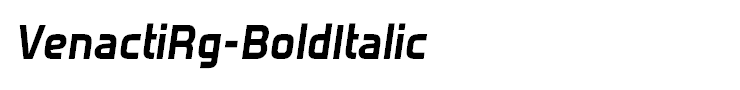 VenactiRg-BoldItalic