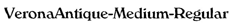VeronaAntique-Medium-Regular