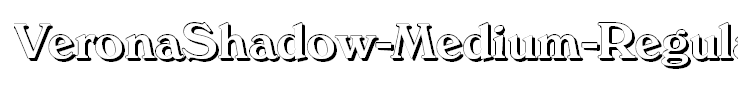 VeronaShadow-Medium-Regular