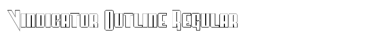 Vindicator Outline Regular